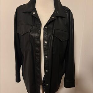 Wild Fable Black Faux Leather Jacket